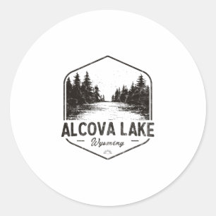 Adesivo Lago Alcova Wyoming Ao Ar Livre Vintage 3