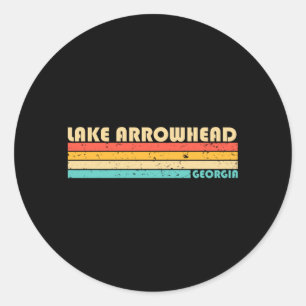 Adesivo Lago Arrowhead Geórgia Piada de Pesca Acampamento