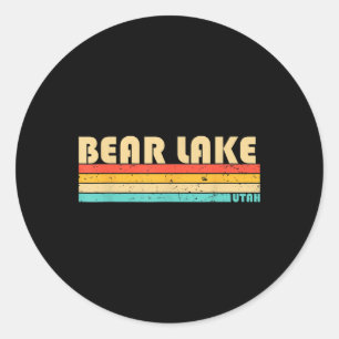 Adesivo Lago Bear Utah Piadas Pesca Acampamento Verão 