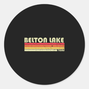 Adesivo Lago Belton Texas pesca engraçada acampamento verã