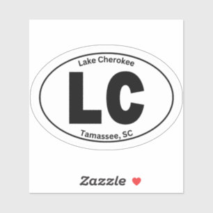 Adesivo Lago Cherokee LC Vinyl Sticker - branco