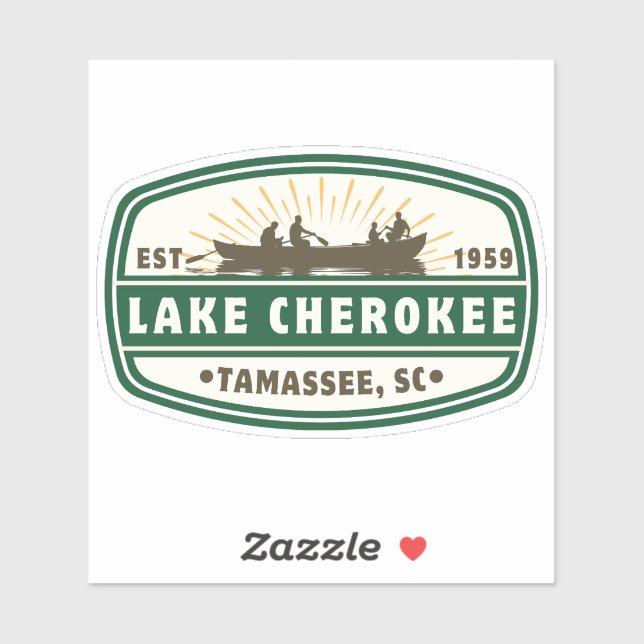 Adesivo Lago Cherokee Vinyl Sticker - barco (Folha)