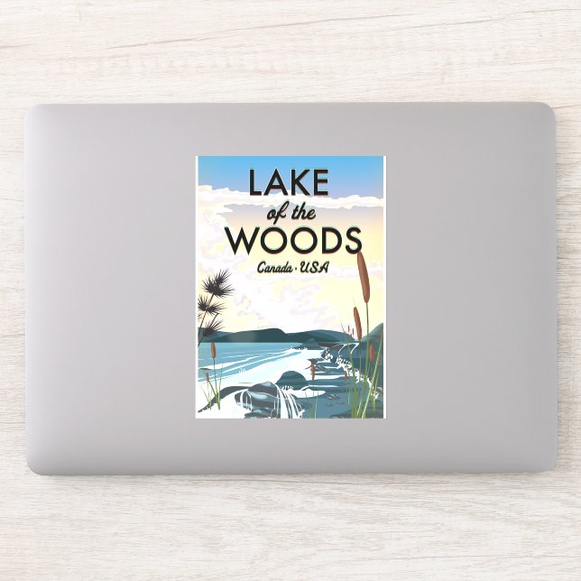 Adesivo Lago das Madeiras EUA Canadá (Computador)