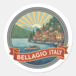 Adesivo Lago de Como Bellagio Itália