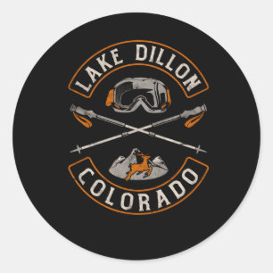 Adesivo Lago Dillon Colorado Mountain Biker Patch Backpri