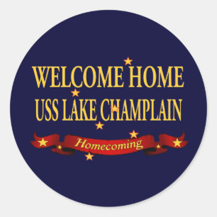 Adesivo Lago Home bem-vindo Champlain