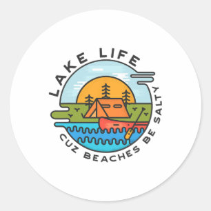 Adesivo Lago Life Cuz Beaches São Salgados Engraçado, Dive