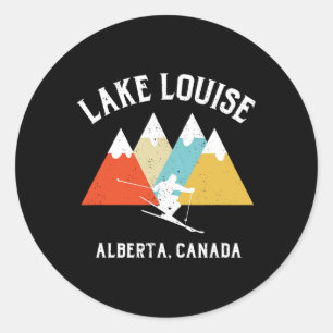 Adesivo Lago Louise Alberta Canada Ski Vacation Souvenir