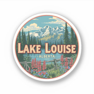 Adesivo Lago Louise Canadá Viagem Presente Parque Nacional
