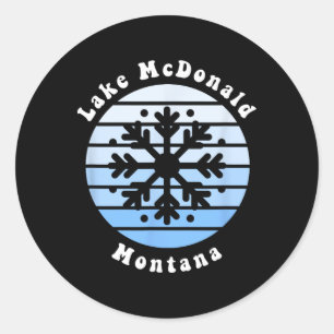 Adesivo Lago Mcdonald Montana Snowflake Christmas Winter S