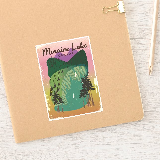 Adesivo Lago Moraine Canada (Notebook)