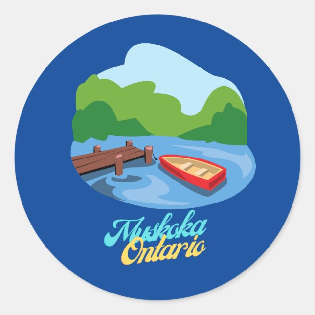 Adesivo Lago Muskoka Ontario Canadá (Frente)