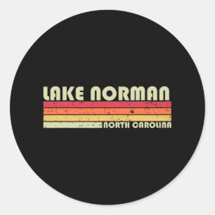 Adesivo Lago Norman Carolina do Norte Engraçado Pesca Acam