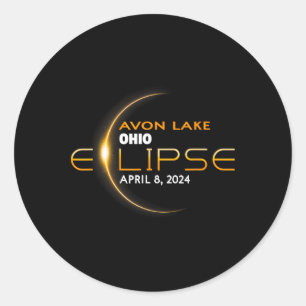 Adesivo Lago Ohio Total Solar Eclipse 2024