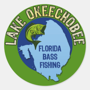 Adesivo Lago Okeechobee, pesca da perda de Florida