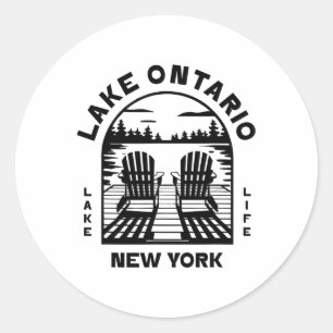 Adesivo Lago Ontário Nova York Ao Ar Livre Vintage