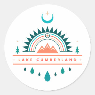 Adesivo lago peperland kentucky boho, lua arco-íris