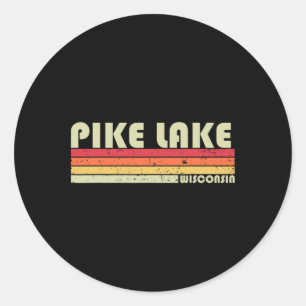 Adesivo Lago Pike Wisconsin Piada de Pesca Acampamento Pre