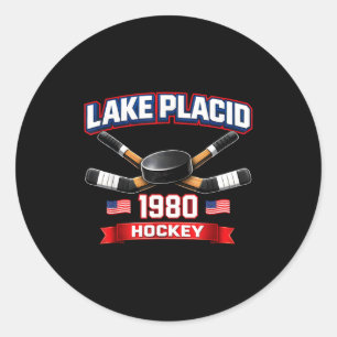 Adesivo Lago placid 1980 hóquei vintage puck EUA nova york