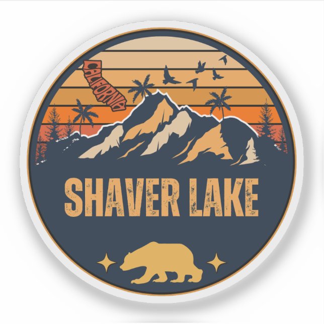 Adesivo Lago Shaver, Califórnia (Frente)