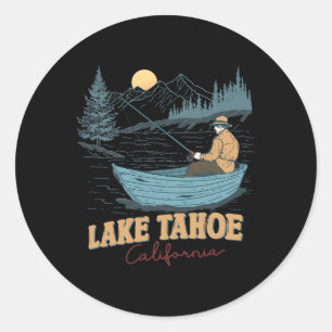 Adesivo Lago Tahoe Califórnia Engraçado Verão Pesca Acampa