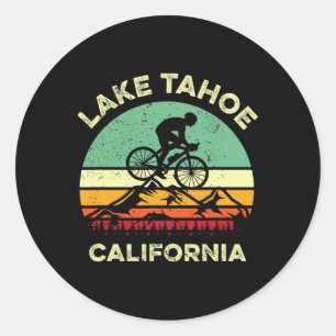 Adesivo Lago Tahoe Califórnia Mountain Biking Retro Montan
