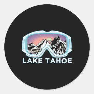 Adesivo Lago Tahoe Ski Design Lake Tahoe Skiing Snow Gift