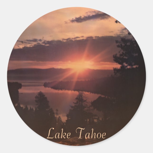 Adesivo Lago Tahoe Sunrise Stickers (Frente)