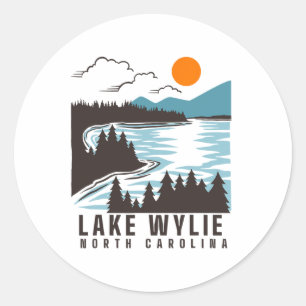Adesivo Lago Wylie Carolina do Norte Verão Vida no Lago Em