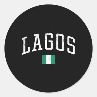 Adesivo Lagos Nigéria Férias De Bandeira