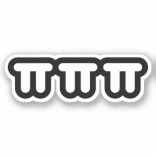 Adesivo Lágrimas de Choro ㅠ ㅠ ㅠ Sticker Emoticon Co