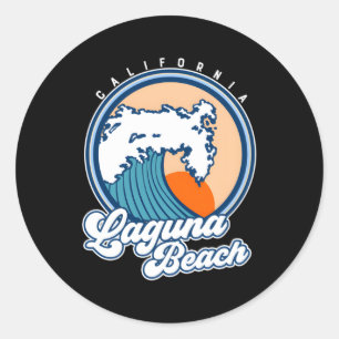 Adesivo Laguna Beach California Surf Wave
