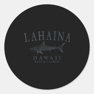 Adesivo Lahaina havaí tubarão vintage ardósia arte pesca