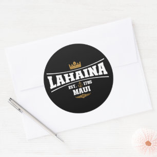 Adesivo Lahaina Maui Vintage Boat Anchor Flag 1795 Gifts