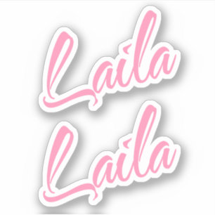 Adesivo Laila Decorative Name (Nome Decorativo Laila) no a