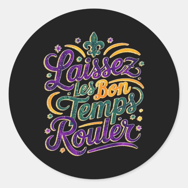Adesivo Laissez Les Bon Temps Rouler Funny Boho Coquette M (Frente)