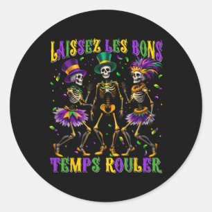 Adesivo Laissez Les Bon Temps Rouler Mardi Gras Dancing Sk