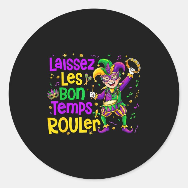 Adesivo Laissez Les Bon Temps Rouler Matching Mardi Gras P (Frente)
