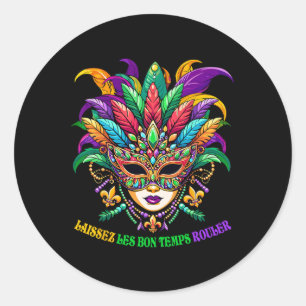 Adesivo Laissez Les Bons Temps Rouler Jester Mask Miçangas