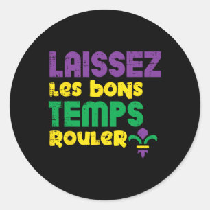 Adesivo Laissez Les Bons Temps Rouler Mardi Gras Tee Men W