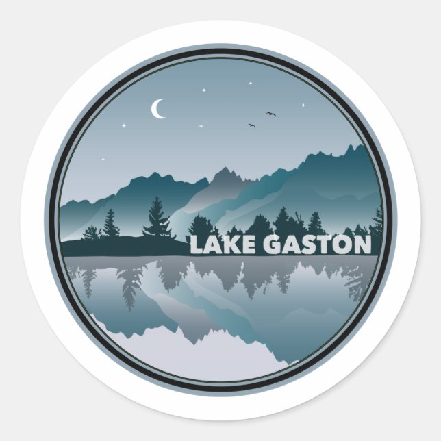 Adesivo Lake Gaston North Carolina Refletion (Frente)