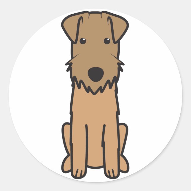 Adesivo Lakeland Terrier Dog Cartoon (Frente)