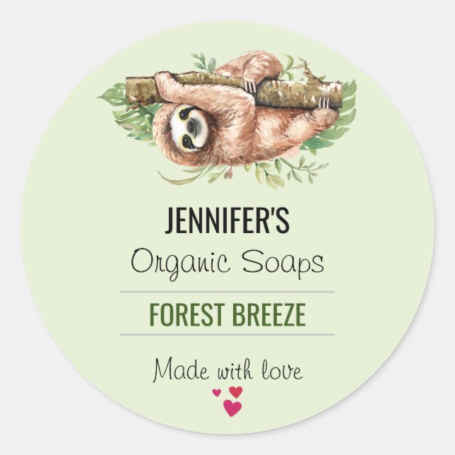 Adesivo Lama de Cores Aquáticas e Sabão Tropical (Frente)