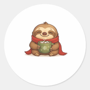 Adesivo Lama de Natal Louca com Chocolate Quente � Ganho B