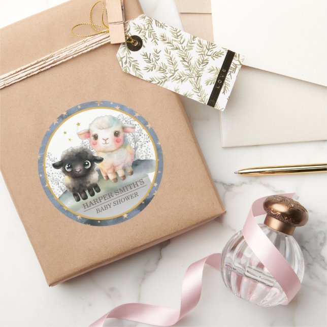 Adesivo Lamb Chá de fraldas neutro (Presentear)