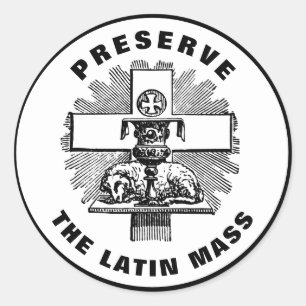 Adesivo Lamb em Altar Preservar a missa latina católica