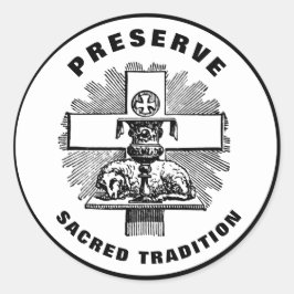 Adesivo Lamb na Preservação de Altar Tradição Sagrada