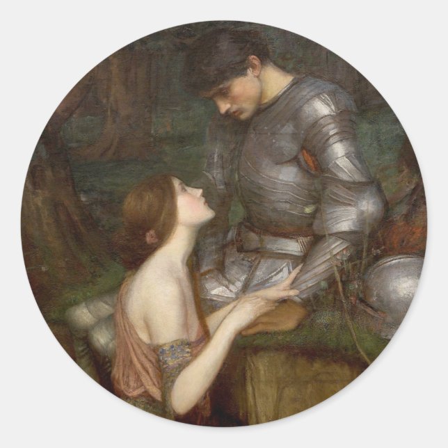 Adesivo Lamia e o Soldado por John William Waterhouse (Frente)