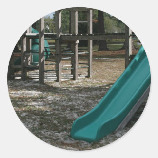 Adesivo Lâmina verde de playground, academia de floresta d