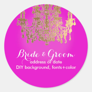 Adesivo Lâmpada de cristal falsa dourada PixDezines/DIY co